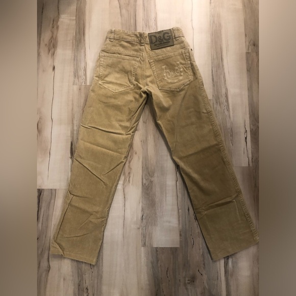 Vintage 1973 Dolce & Gabbana Tan Corduroy Pants - Made in Italy - Picture 8 of 11